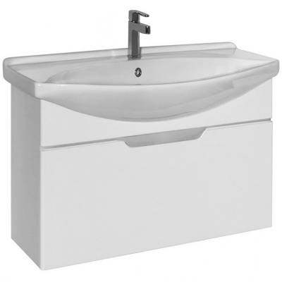 Тумба под раковину Dreja Laguna 65 99.0101 подвесная Белый глянец