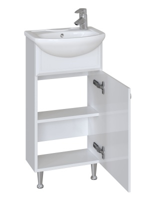 Комплект мебели для ванной San Star Афина 40 148.1-1.4.1.+1WH110254+115.1-2.4.1. Белый