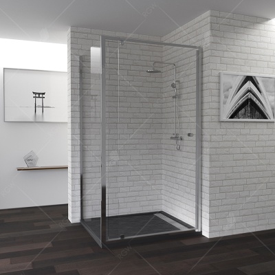 Душевой уголок RGW Passage PA-44 90x100 профиль Хром стекло прозрачное