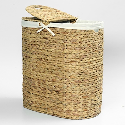Корзина для белья WasserKRAFT Dill WB-610-L с крышкой Cветло-коричневый