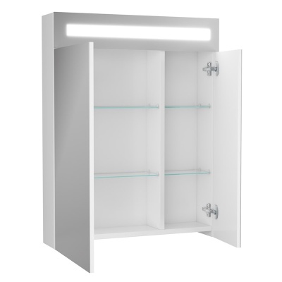 Зеркальный шкаф Owl 1975 Nyborg 60 OW06.05.00 с подсветкой Белый