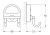 Двойной крючок FBS Luxia 002 Хром