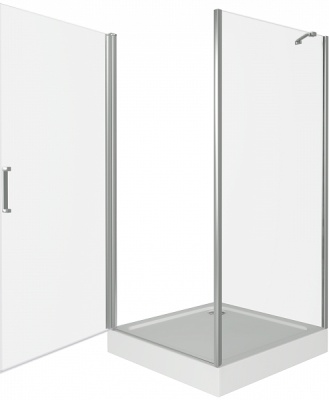 Душевой уголок Good Door Fantasy CR-100-С-CH 100x100 профиль Хром стекло прозрачное