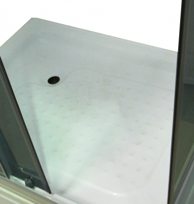 Душевой уголок Parly QZ71S 100х195 профиль Полированный алюминиевый стекло тонированное