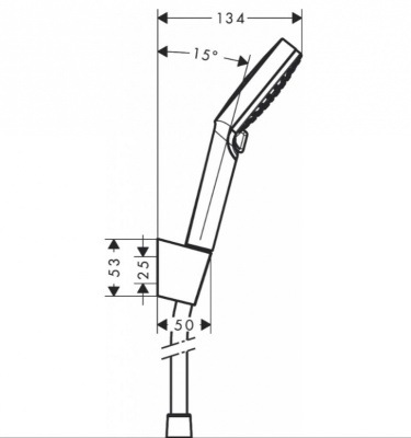 Душевой гарнитур Hansgrohe Crometta Vario EcoSmart 26694400 Хром Белый