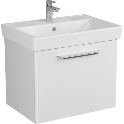 Тумба под раковину Diborg Lande Q 70 77.2214 подвесная Белая матовая