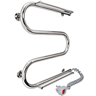 Электрический полотенцесушитель Laris М-образный 50х50 с полкой Хром