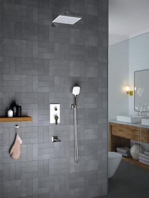 Душевая система Teska Ciera AS3300W Хром Белая