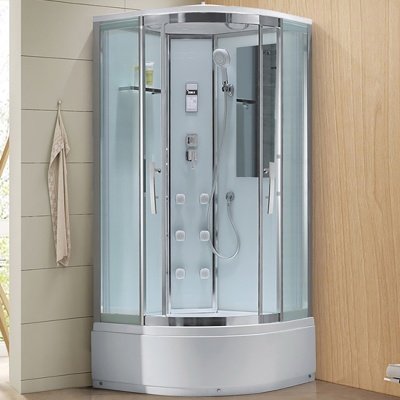 Душевая кабина Black&White Galaxy G5503-90х90 с гидромассажем профиль Серебристый хром задняя стенка Белая Душевая кабина Black&White Galaxy G5503-90х90 с гидромассажем профиль Серебристый хром задняя стенка Белая