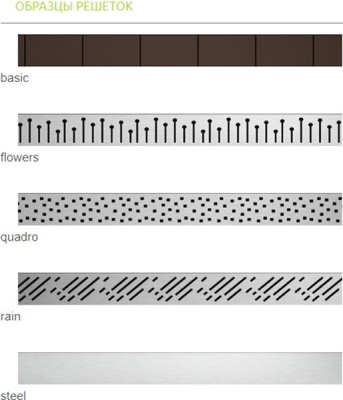 Душевая плита Radaway RadаDrain 89x89 для плитки 5-7 мм с решеткой Flowers