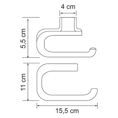 Держатель туалетной бумаги WasserKRAFT Kammel К-8396 Хром