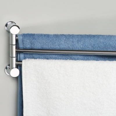 Полотенцедержатель WasserKRAFT K-1033 тройной поворотный Хром