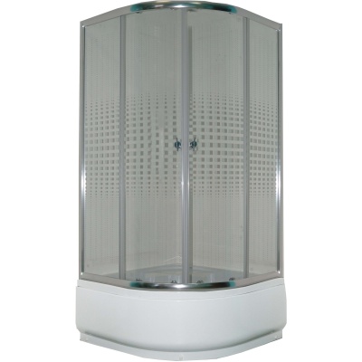 Душевой уголок Parly Z901 90х195 профиль Полированный алюминиевый стекло прозрачное