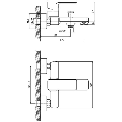 Душевая система Orange Plito M16-933cr Хром