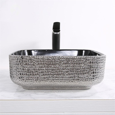 Раковина-чаша Mira 39 MR-3939BS Черная Серебро