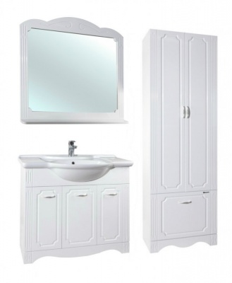 Тумба c раковиной Bellezza Кантри 95 Белая