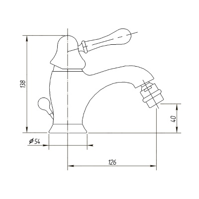 Смеситель для биде Migliore Maya ML.MAY-8923 Хром ML.MAY-8923.CR