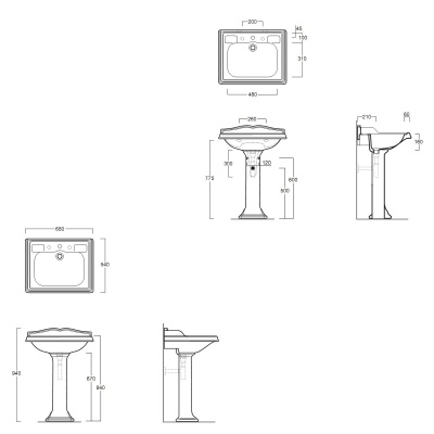 Раковина Simas Arcade AR 824 Белая