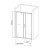 Душевая дверь Aquanet SD-1500A 150 профиль Хром стекло прозрачное