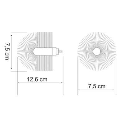Ершик для унитаза WasserKRAFT K-012 запасной Черный