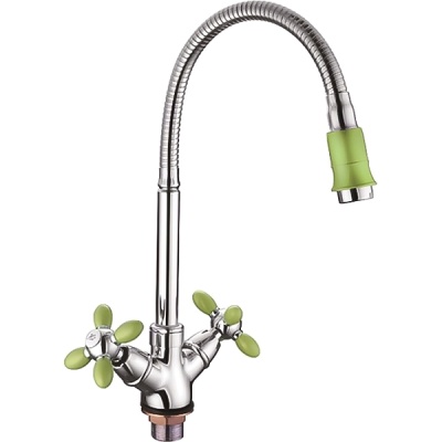 Смеситель для кухни Zerix LR85910G ZX0062 Хром Зеленый