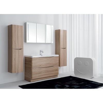 Тумба под раковину BelBagno Ancona-N 90 ANCONA-N-900-2C-SO-WO подвесная Rovere bianco