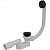 Слив-перелив Alcaplast A507BLACK-100 Click-Clack Белый Черный матовый