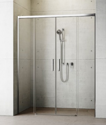 Душевая дверь в нишу Radaway Idea DWD 140x200 профиль хром, стекло прозрачное