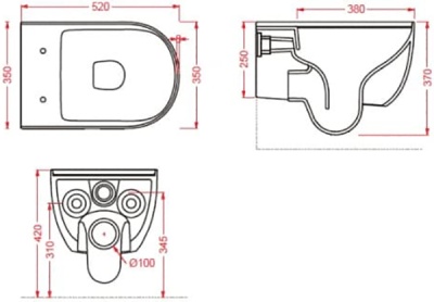Унитаз Artceram The One THV001 01 00 подвесной Белый