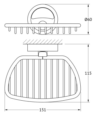 Мыльница FBS Ellea 050 Хром
