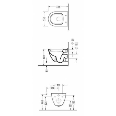 Унитаз Serel Smart SM12 подвесной с сиденьем Микролифт