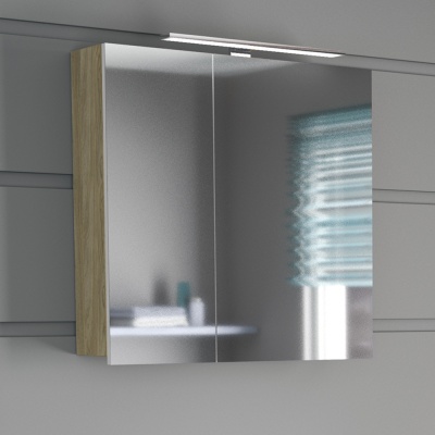 Зеркальный шкаф Diborg Lande Q 60 77.3103 Дуб