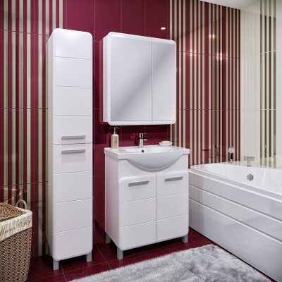 Мебель для ванной Runo Эрика 70 Белая