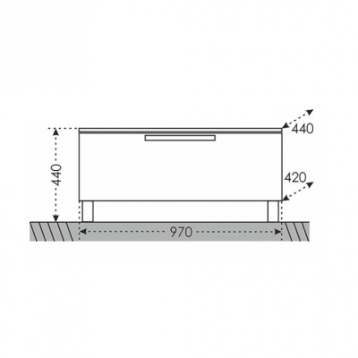 Тумба СанТа Калипсо 100 317001лN Белая