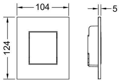 Кнопка смыва с антибактериальным покрытием Tece Now Urinal 9242405 для писсуара Белая