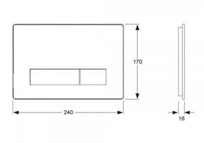 Клавиша смыва Mepa Orbit 421844 Белый