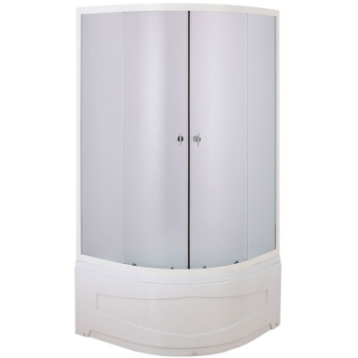 Душевой уголок Niagara NG-005 80х80 с поддоном профиль Хром стекло матовое