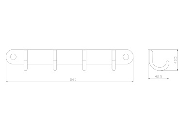 Крючки для полотенец Rush Bianki BI76243 Хром