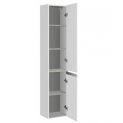 Шкаф пенал Акватон Лондри 34 Белый глянец