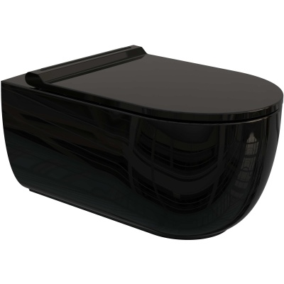 Унитаз биде Bien Vokha MDKA052N1VP1B9000 подвесной Черный глянец