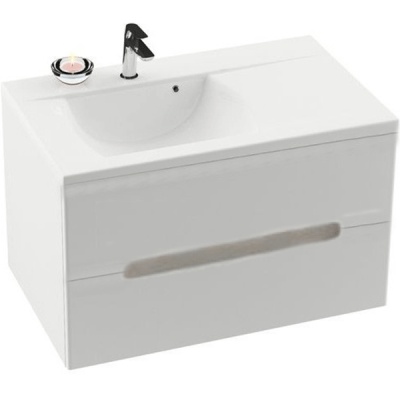 Тумба с раковиной Ravak Classic 80 L Set SD 70508022 Белый глянец
