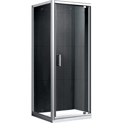 Душевой уголок Gemy Sunny Bay 70х100 прямоугольный профиль Хром стекло прозрачное