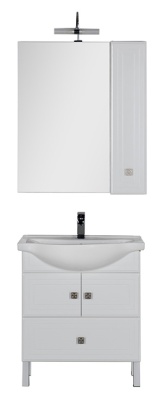 Тумба под раковину Aquanet Стайл 75 181500 Белая 181500