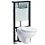 Комплект унитаза с инсталляцией Vitra Normus 9773B003-7202 с сиденьем и кнопкой смыва Хром