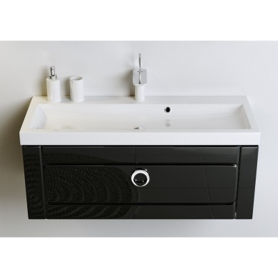 Тумба под раковину Aqwella 5 Stars Инфинити 100 Inf.01.10/001/BLK Черная