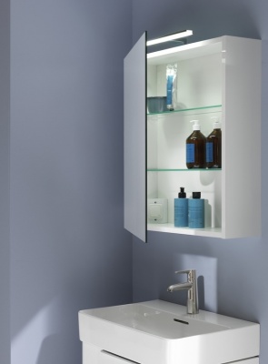 Зеркальный шкаф Laufen Base 60 R 4.0275.2.110.260.1 с подсветкой Белый матовый