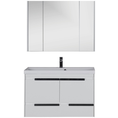 Комплект мебели для ванной Aquanet Тиволи 100 180557 подвесной Белый