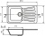Кухонная мойка Mixline ML-GM20-309 525160 Темно-серая Кухонная мойка Mixline ML-GM20-309 525160 Темно-серая