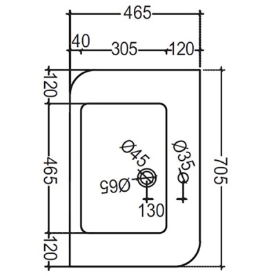 Раковина Jaquar Alive 70 ALS-WHT-85601 Белая