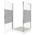Душевой уголок Good Door Fantasy CR-90-F-CH 90x90 профиль Хром стекло прозрачное с рисунком Душевой уголок Good Door Fantasy CR-90-F-CH 90x90 профиль Хром стекло прозрачное с рисунком